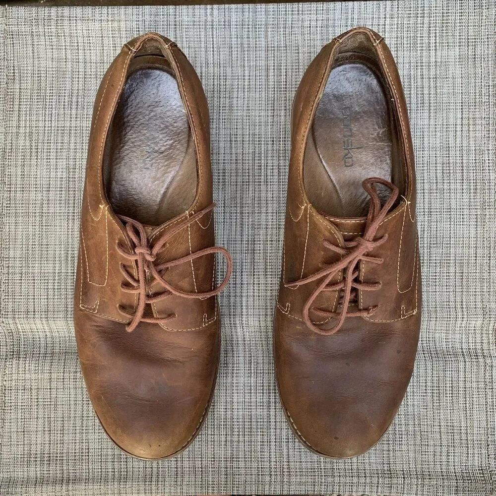 Dansko Josh Oxford Brown Leather Academia Minimalist Gorpcore Heritage Preppy 44